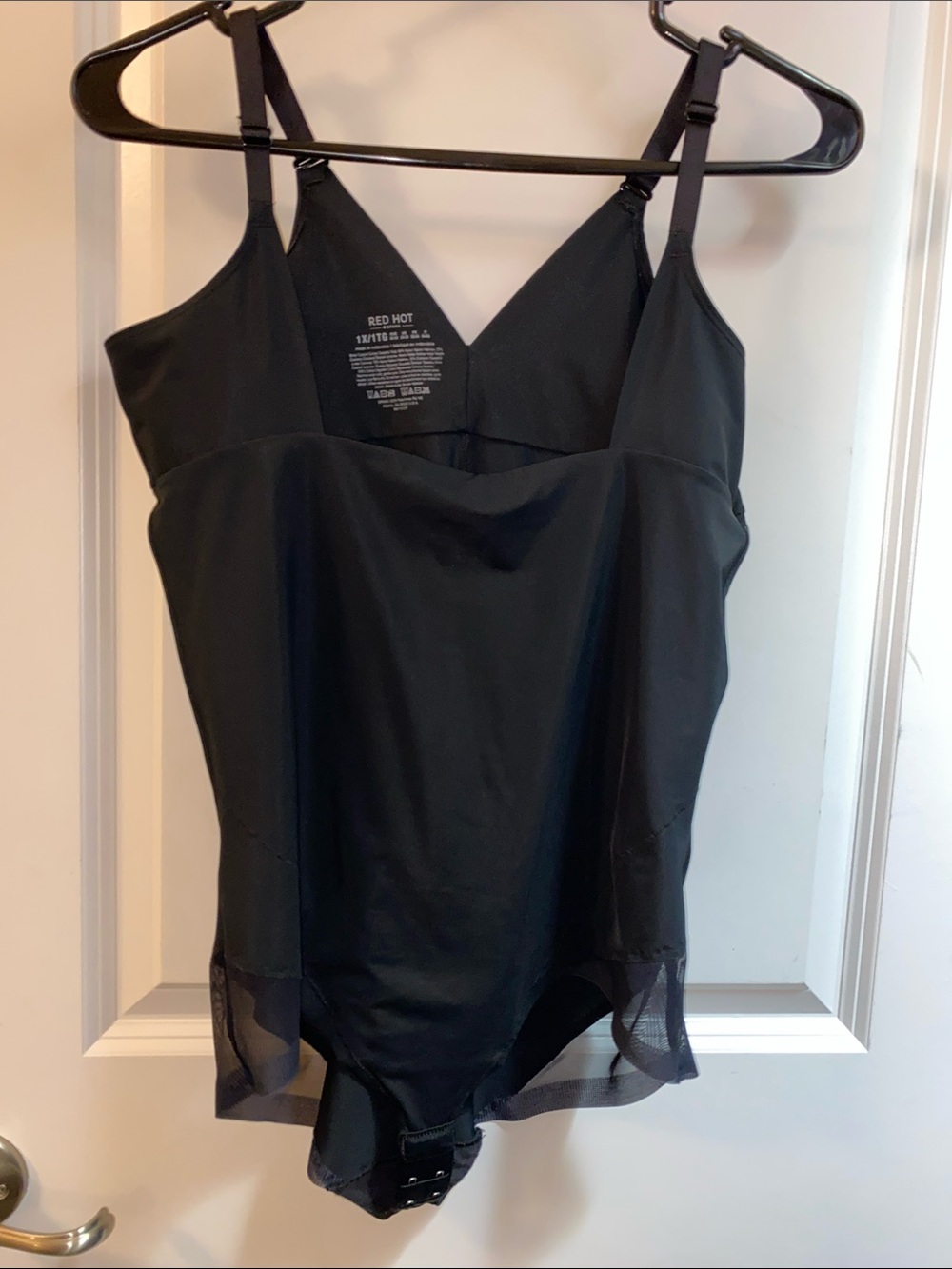 SPANX Black Sculpting Bodysuit with Adjustable Straps